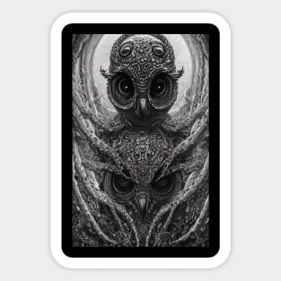 Owl Eyes Lover Bird Sticker